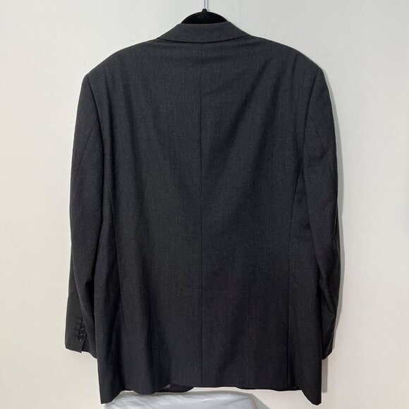 Mens Zanella Wool Blazer Made In Italy Charcoal Gray  Size‎ 42 - Picture 2 of 7